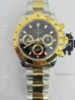 AAA Swiss 7750 Replica Rolex Daytona Black Gold Watch On Sale